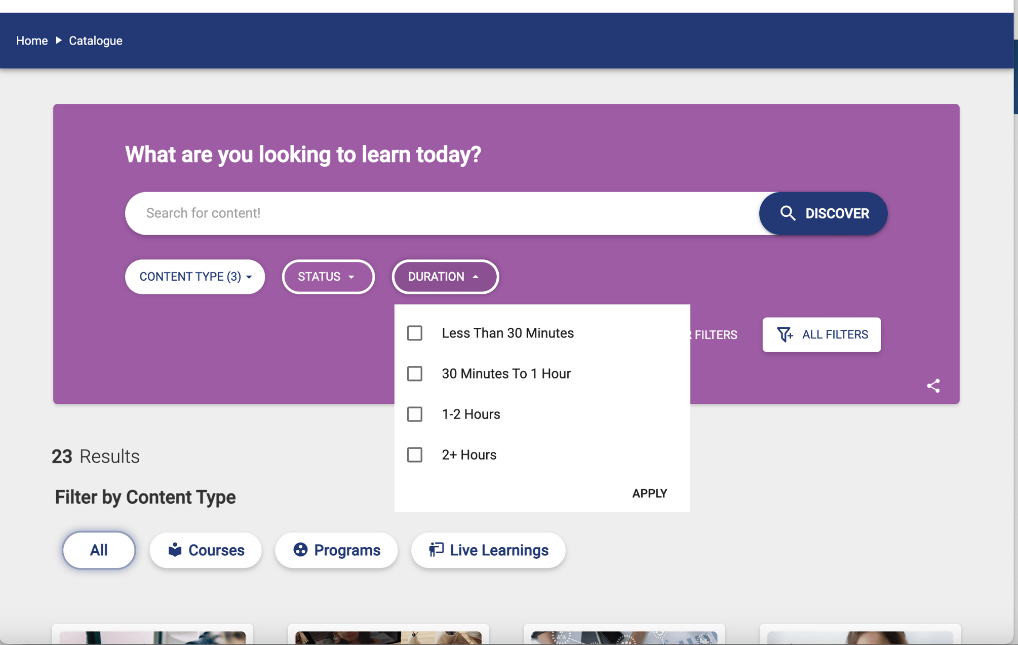 How to Search the Course Catalogue